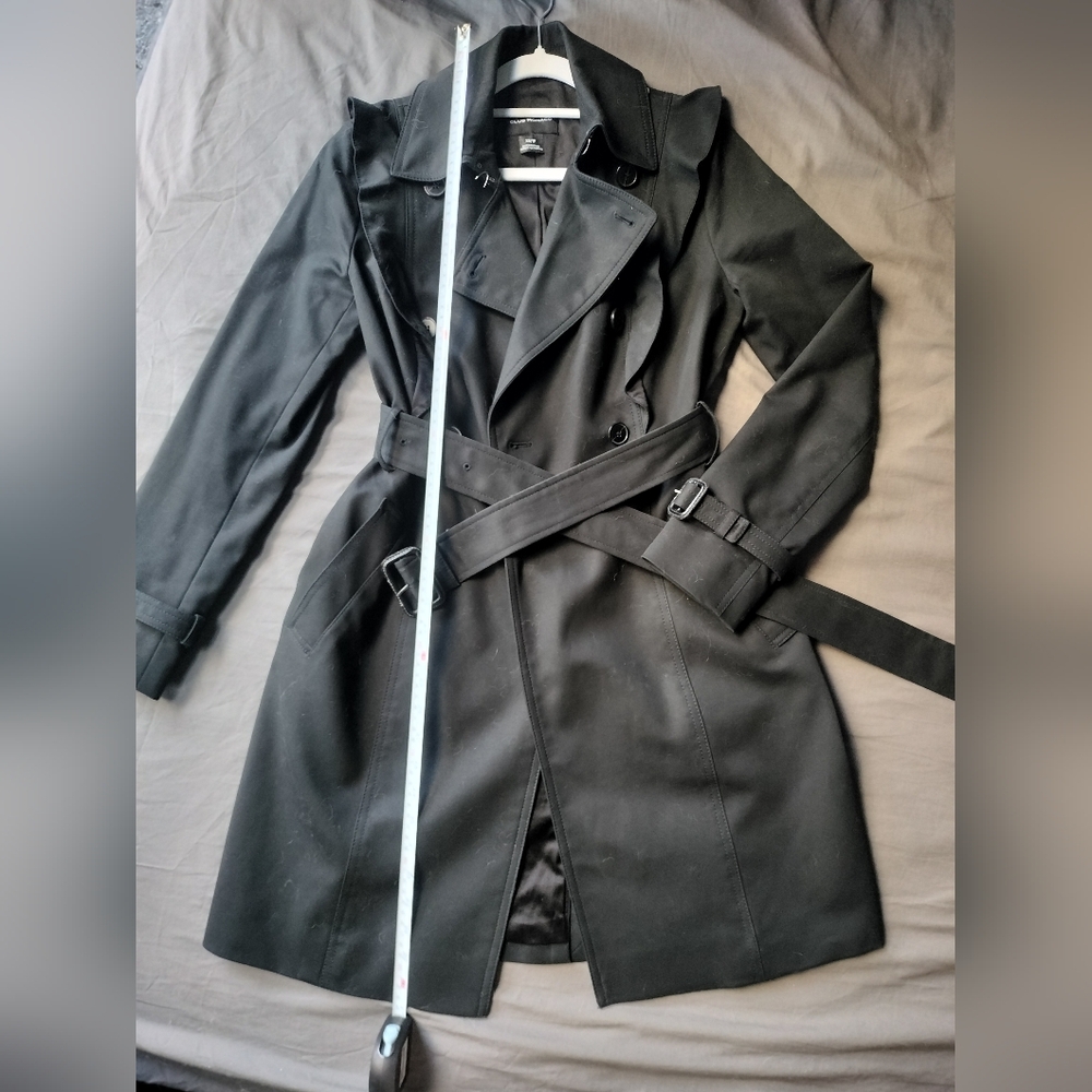 Club Monaco Black Trench Coat